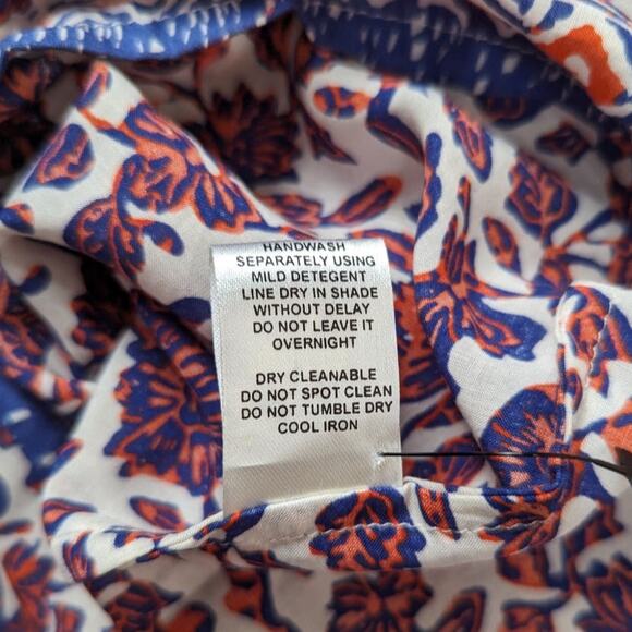 Natalie Martin Stevie Mini Dress Bloom Lapis Coral Floral Size XS NWT Bohemian - Picture 9 of 10